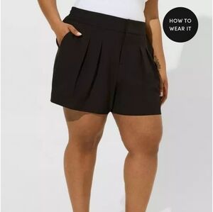 Torrid Wide Leg Studio Crepe Short